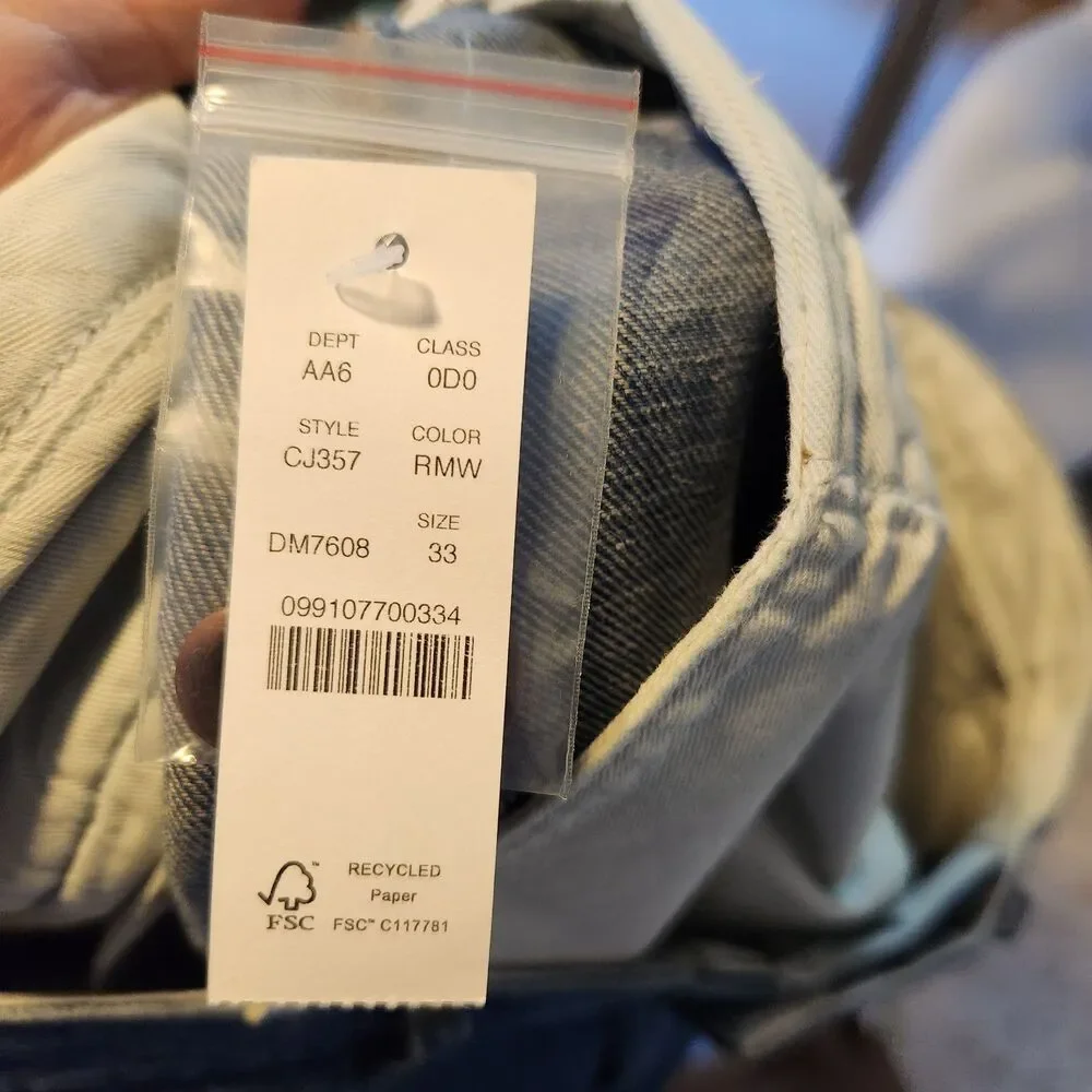 NWT J.Crew Men's 33 8